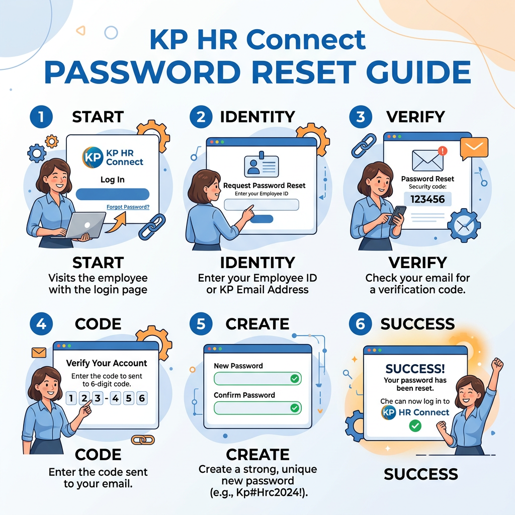 Step by Step Guide to Reset KP HR Connect Password