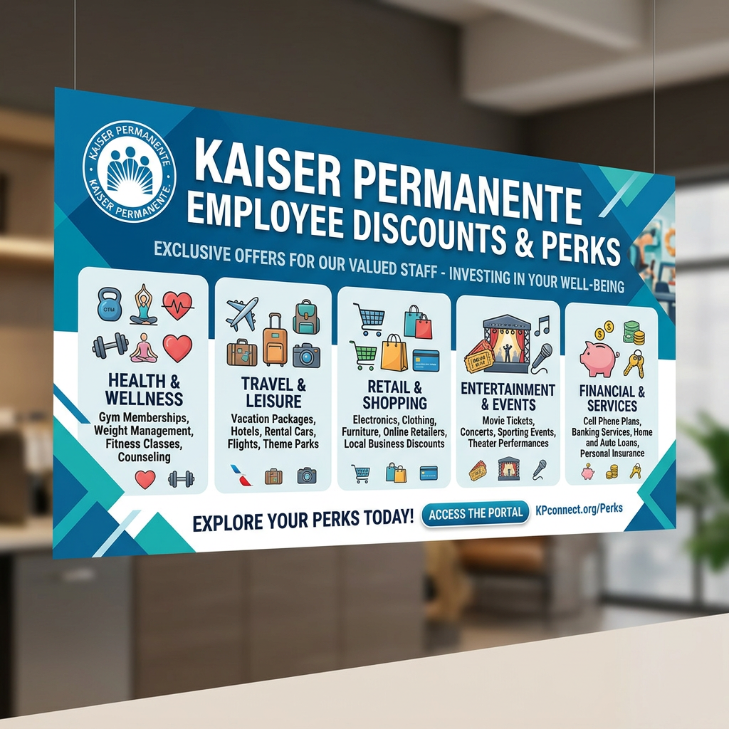 Kaiser Permanente employee discounts and perks for health, travel, shopping, entertainment, and financial services